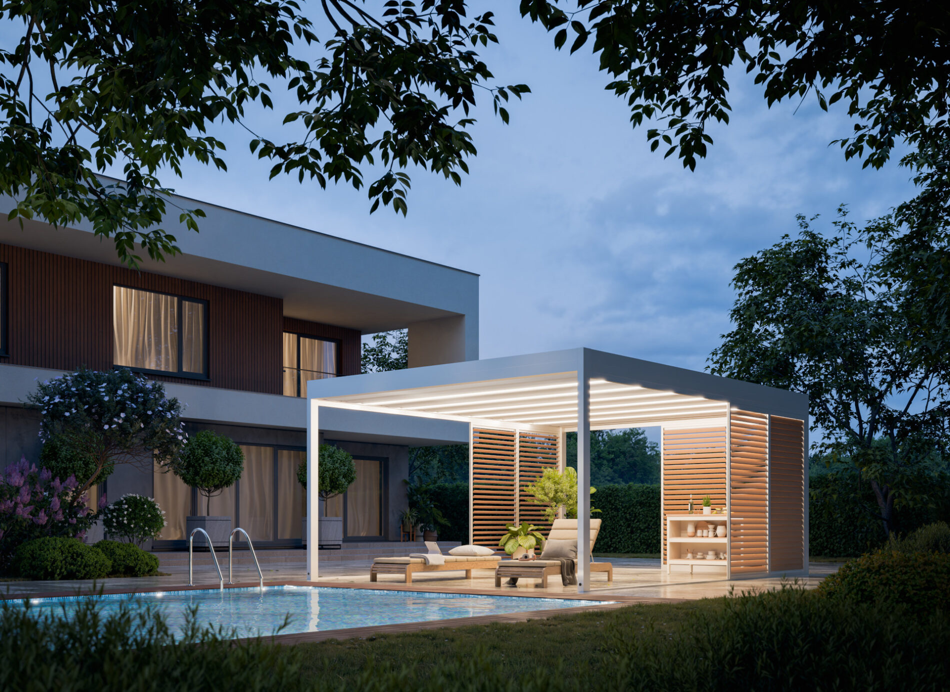 Tarasola Cubic - zadaszenie materiałowe