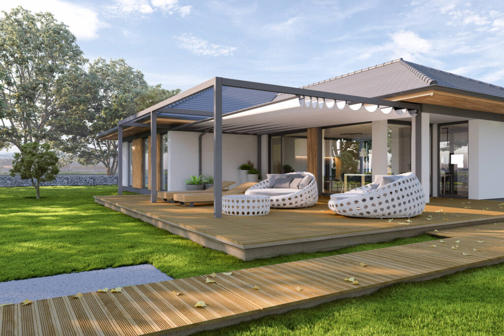 zadaszenie tarasowe osłaniające taras przed słońcem tarasola