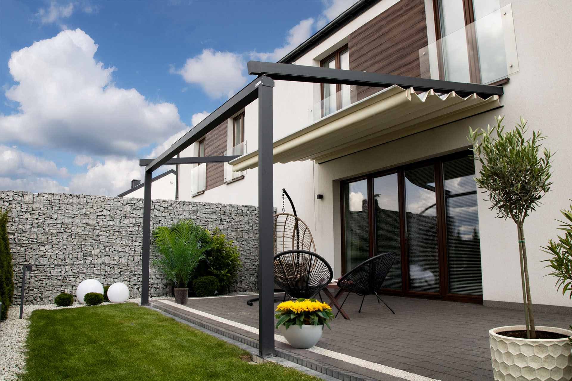 Pergola tarasowa Tarasola Simple 3x4 m – zadaszenie tarasu