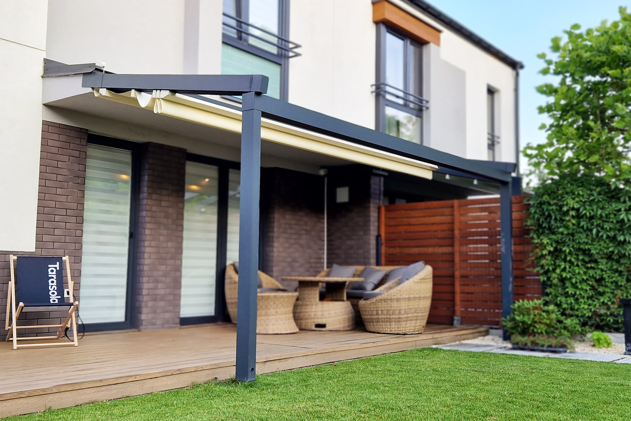 Pergola tarasowa Tarasola Elegancy 4x4 m – widok 3